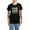 With Blue Strpe Pant, variant on - Live Love Animate Women's Dark Pajamas - Women's Short Sleeve Print T-Shirt and Pants Dark Cotton Pajama Set