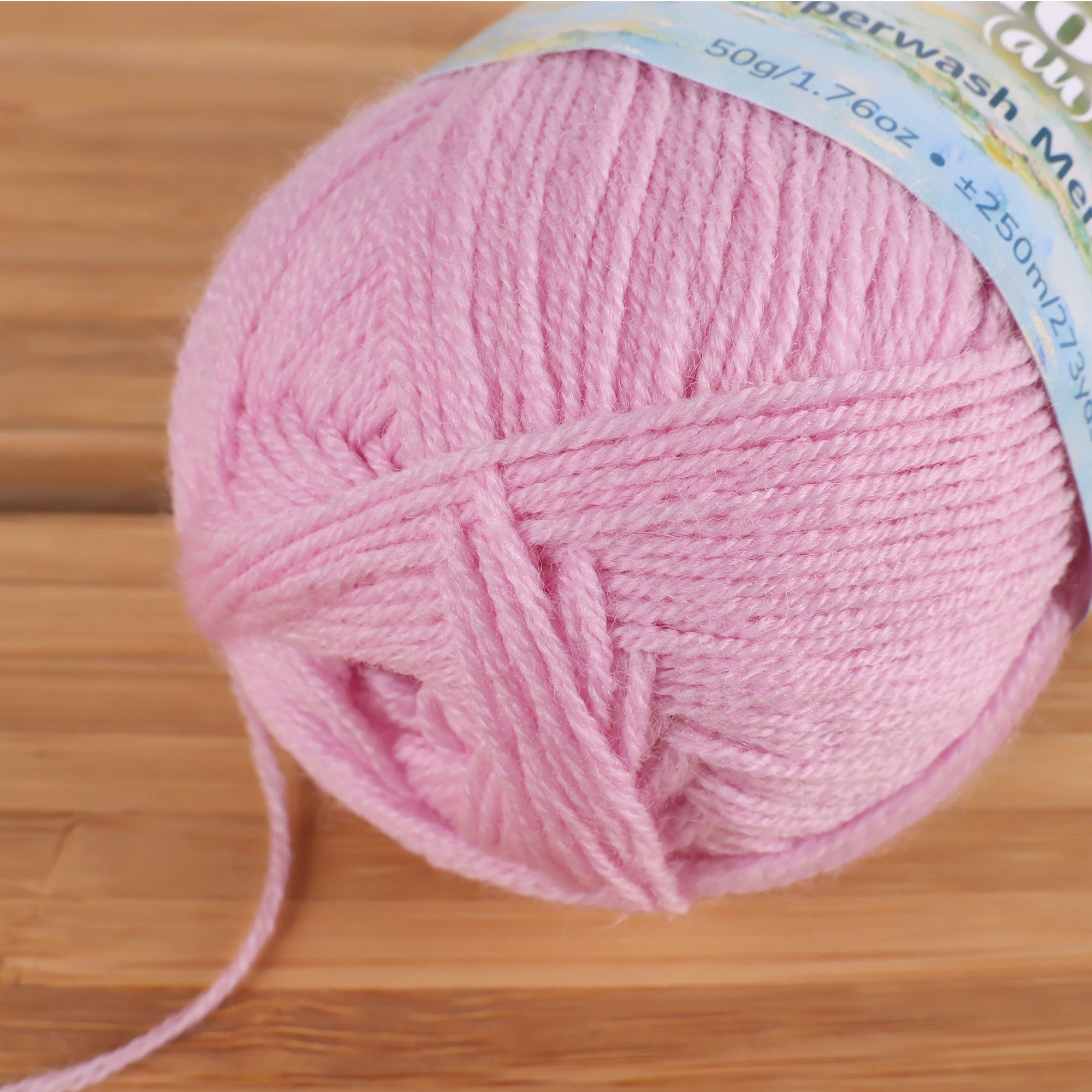 JubileeYarn Merino Au Naturel Yarn - 50g/Skein Fine Non-Superwash Merino Wool - Lilac Hills - 4 Skeins