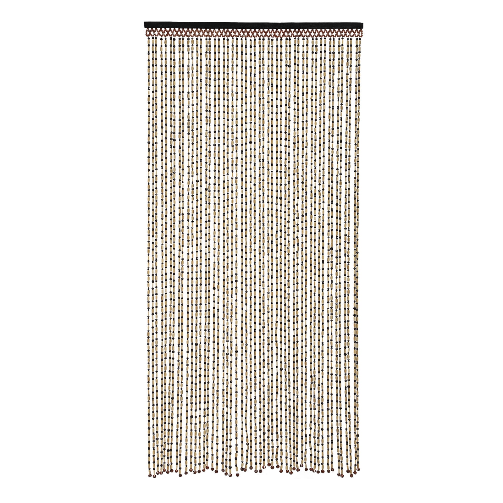 TFCFL Boho Natural Wood and Bamboo Beaded Curtain for Doorway Room Divider 74.8*35.43in 49 Strand