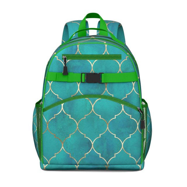 Retro Plaid Backpack for Students Students Checkered Pattern Bookbag Lightweight Chest Strap Classic Red and Black Buffalo Plaid Rustic Farmhouse Style