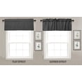 thumbnail image 3 of VargottomSolid CottonValancesRod PocketValancesFor WindowsCurtain Toppers One Panel,56x18 Inches, Gray, 3 of 7