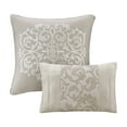 thumbnail image 5 of Embroidered 8 Piece Comforter Set Neutral King, 5 of 14