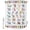 White, variant on Blue Alphabet Shower Curtain Set - Small 36" x 72" Washable Bathtub Curtain with 12 Hooks, Cartoon Colorful Animals Letter Crayon Waterproof Fabric Stall Shower Curtains for Bathroom/Bathtub Décor