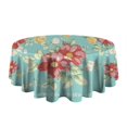 thumbnail image 5 of Round Waterproof Tablecloth Pioneer Pink Peel Reusable Indoor/Outdoor Durable Table Cover for Kitchen and Dining Room 60 Inch X 60 Inch, 5 of 6
