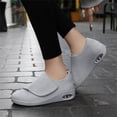 thumbnail image 6 of YOURDIARY Adjustable Hook and Loop Wide Fit Casual Walking Shoes, Breathable Mesh Air Cushion Non Slip Comfort Sneakers for Women Seniors, 6 of 7