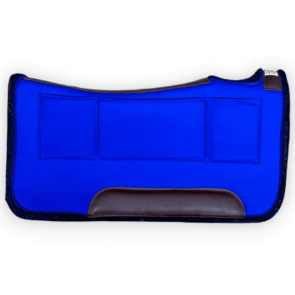 Diamond Wool Contoured Shim Pressure Relief Square Pad 30x30 1 inch, Royal Blue