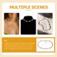 thumbnail image 4 of Collares bohemios para mujer, collares de cuentas de colores, gargantilla de cuentas, joyería de regalo, 4 of 6
