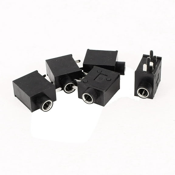 Unique Bargains 5 x PCB Mount 5Pin Terminals 3.5mm Female Stereo Audio Jack Socket Connector