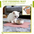 thumbnail image 6 of Uxcell Silicone Pet Feeding Mat, Waterproof Dog Cat Food Bowl Placemat Tray Anti-Slip with Raised Edge Foldable Heat-Resistant (Dark Pink, Bear Shape), Intended for Cat Dog Water Bowl, 6 of 7