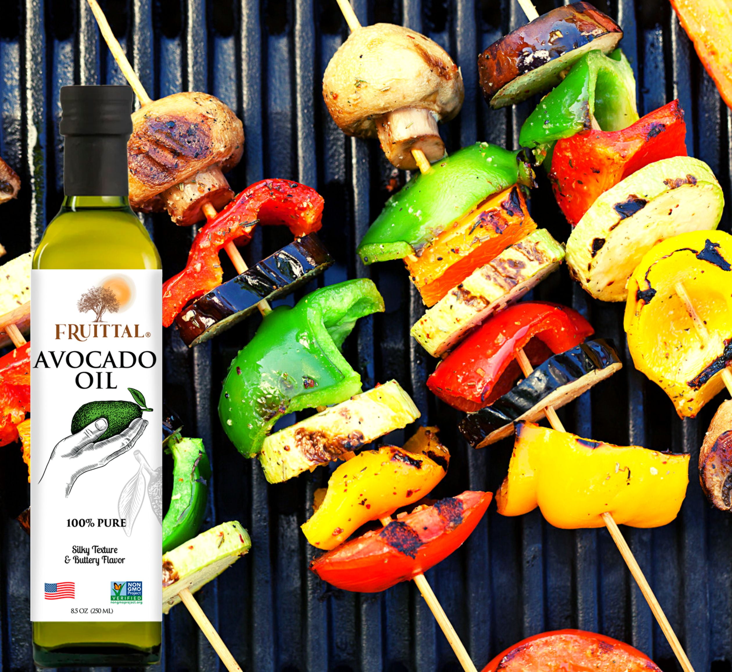 Fruittal  Garlic-Infused Avocado Oil – 100% Pure, USA Made and Rich in Health Benefits (16.9 oz)