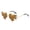 A Coffee, variant on Mens Womens Sunglasses LSQii UV Protection Heart Shaped Rimless Sunglasses Neon Colors Funny Trendy Glasses for Birthday Party Beach Pool Party Summer