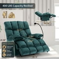 thumbnail image 2 of GNMLP Oversized Velvet Recliner Chair,Manual Soft Armchair with Phone Holder for Bedroom,Private cinema-Green, 2 of 6