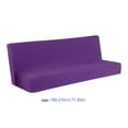 thumbnail image 2 of 2024 Folding Sofa Cover Solid Color Futon Slipcover Polyester Elastic Fabric All Inclusive Cover, 2 of 3