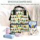 thumbnail image 5 of Disketp Train With Animals Mochila de Pañales de Gran Capacidad con Múltiples Bolsillos, Mochila de Viaje Multifuncional para Bebé, Unisex, Moderna y Resistente, 5 of 6