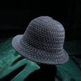 thumbnail image 6 of CoCopeaunts Bucket Hat for Women Solid Color Knit Hats Ladies Shopping Trip Winter Warm Crochet Fisherman Cap Wide Brim, 6 of 8
