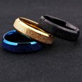 thumbnail image 2 of Titanium Steel Couple Ring 6mm Frosted Finish Unisex, 2 of 3