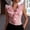 Pink, variant on Women's Sleeveless Chiffon Ruffle V-Neck Pleated Top – Solid Color Blouse Parties & Light Formal Wear Dark Blue,XXL