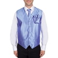 thumbnail image 1 of Men's Solid Fomal Vest, Tie, & Hanky Baby Blue for Tuxedo and Suit, 1 of 1