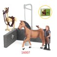 thumbnail image 3 of Figuras de acción de animales de granja de Oenux, simulación de aves de corral, caballo, vaca, gallina, personal del zoológico, juguete para niños, regalo de Navidad, 3 of 5