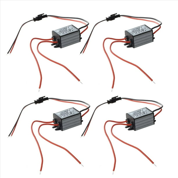 4X 3W Lampara LED Transformador Electrico de Conductor de Lampara 85V - 265V