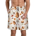 thumbnail image 2 of Uemuo Squirrel Pattern Men's Swim Trunks Hawaiian Beach Bathing Suit Swimsuits Beach Quick-Dry Shorts with Pockets-, 2 of 9