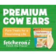 thumbnail image 6 of FETCHERONI Whole Cow Ears for Dogs - Single Ingredient and Grass-Fed Cow Ears Treat - Dehydrated Thick Cut Dog Chews for Puppies or Large Breed, Not Bleached and Contains No Preservatives, Pack of 15, 6 of 6