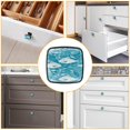 thumbnail image 4 of 4 Pcs Cabinet Handle Drawer Pulls Ocean Fish Knobs with Screws Square Furniture Office Cabinet Knob Decoration, 4 of 5