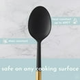 Styled Settings Home Kitchenware Black and Gold Silicone Cooking