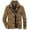 Khaki, variant on Mens Jackets Men's Winter Corduroy Jacket Lamb Wool Loose Lapel Button Down Outwear Coat
