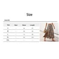 thumbnail image 2 of Womens High Waist Smocked Bohemian Long Skirt Elegant Chic Skirt Ethnic Style Personalized Printed Slit A-Line Skirt Size L, 2 of 6