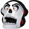 Airblown Halloween Inflatable Animated Skull with Moving Eyes and Jaw, Over 6' Tall