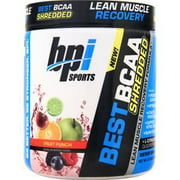 BPI Sports Best BCAA Shredded Caffeine Free Thermogenic Recovery Formula for Lean Muscle Growth, Fruit Punch, 9.7 Ounce