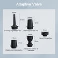 thumbnail image 4 of Cordless Air Pump Portable Electric Air Compressor Inflation & Deflation Pump with 5 Nozzles LED Light for Inflation Pool AirMattress Airbed Swimming Rings, 4 of 7