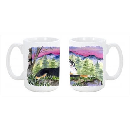 

Bernese Mountain Dog Dishwasher Safe Microwavable Ceramic Coffee Mug 15 oz.
