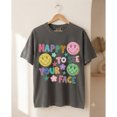 thumbnail image 3 of Happy to See Your Face Teacher Comfort Colors T-Shirt Colorful Doodle Stars Hand Drawn, 3 of 4