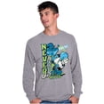 thumbnail image 5 of Popeye Never Quits Asian Inspired Men's Long Sleeve Tee T Shirt Brisco Brands L, 5 of 6