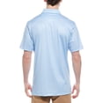 thumbnail image 2 of Peter Millar mens  Vega Performance Jersey Polo Shirt, XL, Blue, 2 of 3