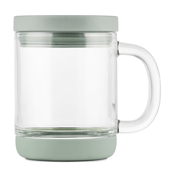 Ello Nova Shine 12oz Glass Mug with Lid