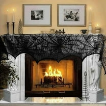 Milisten  Decor Table Runner Polyester 20x80inches Protect Table Trick or Treaters 2 Pcs Black