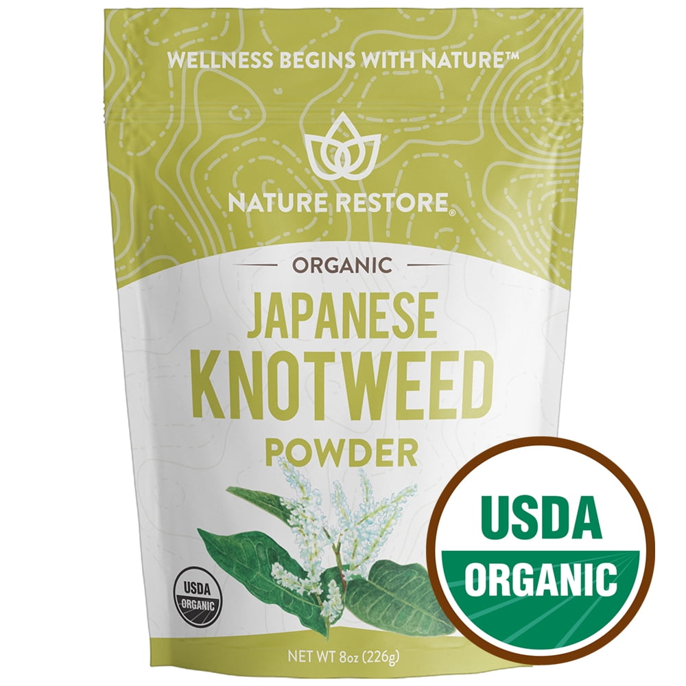 Nature Restore Organic Japanese Knotweed Powder, 8 Ounces, Natural Source of Resveratrol and