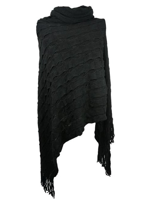 black sweater shawl