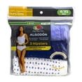 thumbnail image 4 of Pantaleta Fruit Of The Loom para Mujer, de Algodón TIpo HIpster 3 Piezas Multicolor Talla ECH, 4 of 4