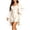 Beige, variant on Women's Fashion Robe, Solid Color Loose Bathrobe, Comfy Home Wear Nightgown For Women Wine M