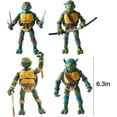 Ninja Turtles 4 PCS Set TMNT Action Figures Leonardo, Donatello, Half Shell Heroes