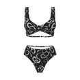 thumbnail image 4 of Daiia Snake Women's Bikini Set Two Piece Swimsuit High Waisted Bikini Adjustable Straps Bikini Perfect for Beach, Pool, and Summer Vacation-X-Large, 4 of 9