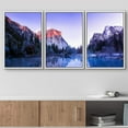 thumbnail image 2 of wall26 Framed Canvas Print Wall Art Set Pastel Purple Dusk Mountain Sunset Nature Wilderness Photography Realism Rustic Landscape Colorful Cool for Living Room, Bedroom, Office - 16"x24"x3, 2 of 5
