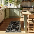 thumbnail image 2 of Moynesa 2'x3' Insect Entryway Rug, Washable Rug Kitchen Rug Non-Slip, Vintage Botanical Door Mat Indoor Entrance Stain Resistant Small Rug Low-Pile Throw Rug for Bathroom Bedroom Black, 2 of 8