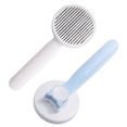 thumbnail image 2 of Bisitoy Cat Brush, Self Cleaning Slicker Dog Brush, Upgraded Dog Brush for Shedding Massaging and Grooming, Removes Loose Undercoat & Portable Comb (Blue), 2 of 3
