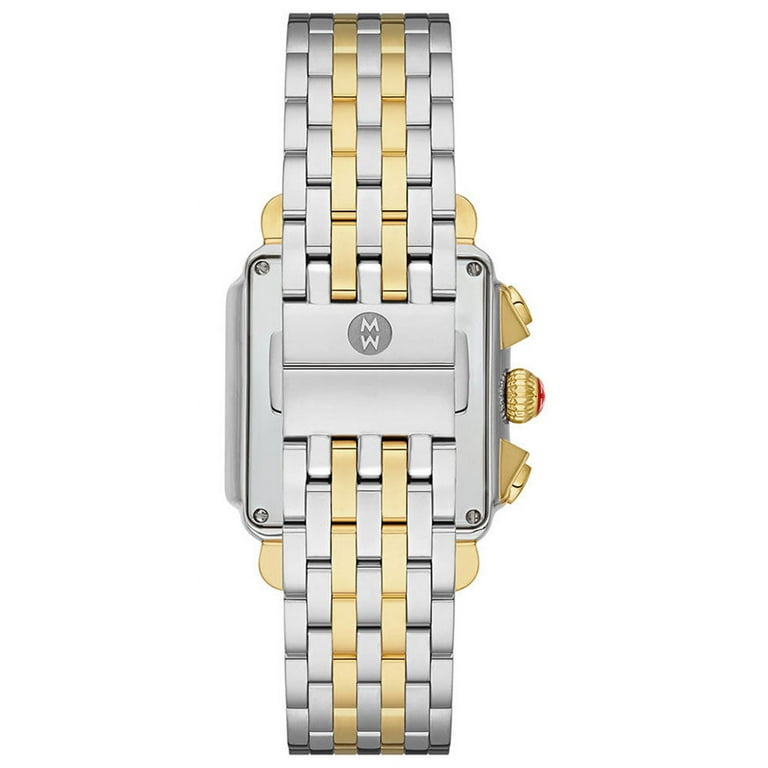 Michele Deco Diamond High Shine Chronograph Date Two-Tone