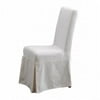 Padmas Plantation PCB12S-SBW Pacific Beach Dining Chair Slipcover- Sunbleached White